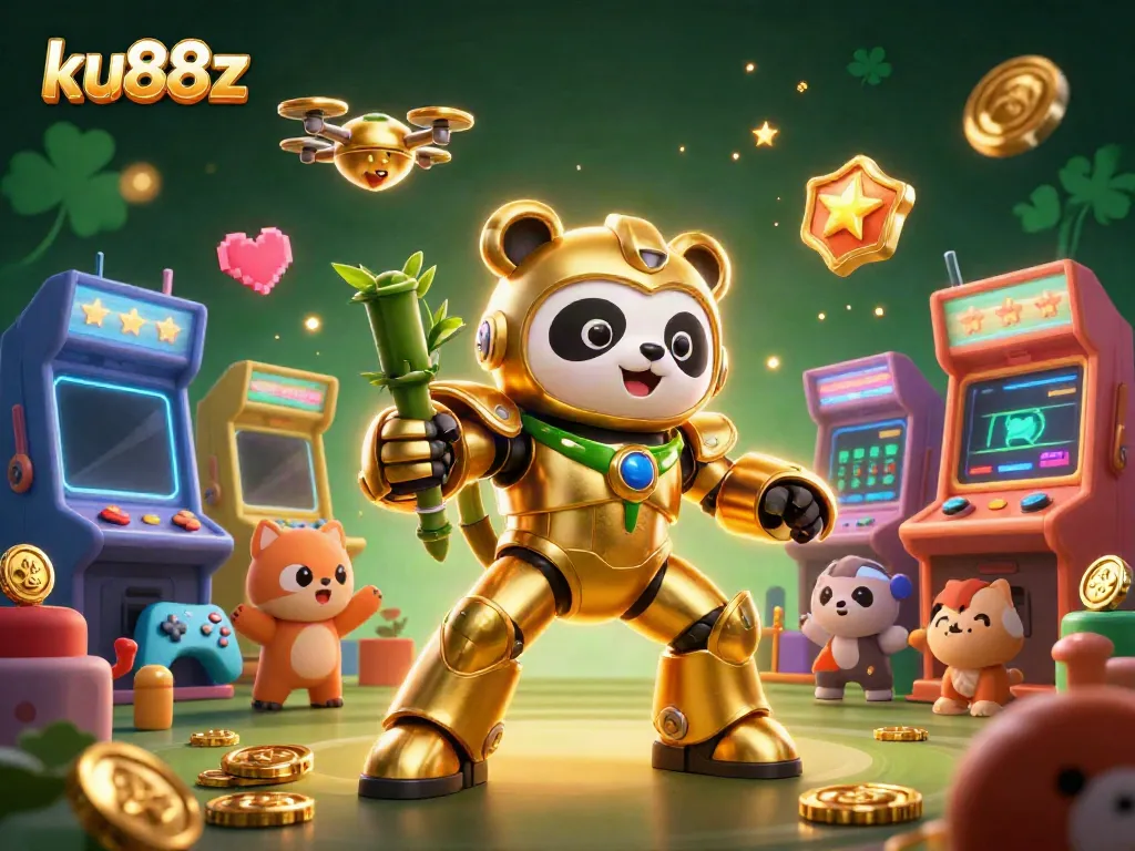 Experience thrilling gameplay at ku88z with a vibrant 3D casino scene highlighting action and rewards.