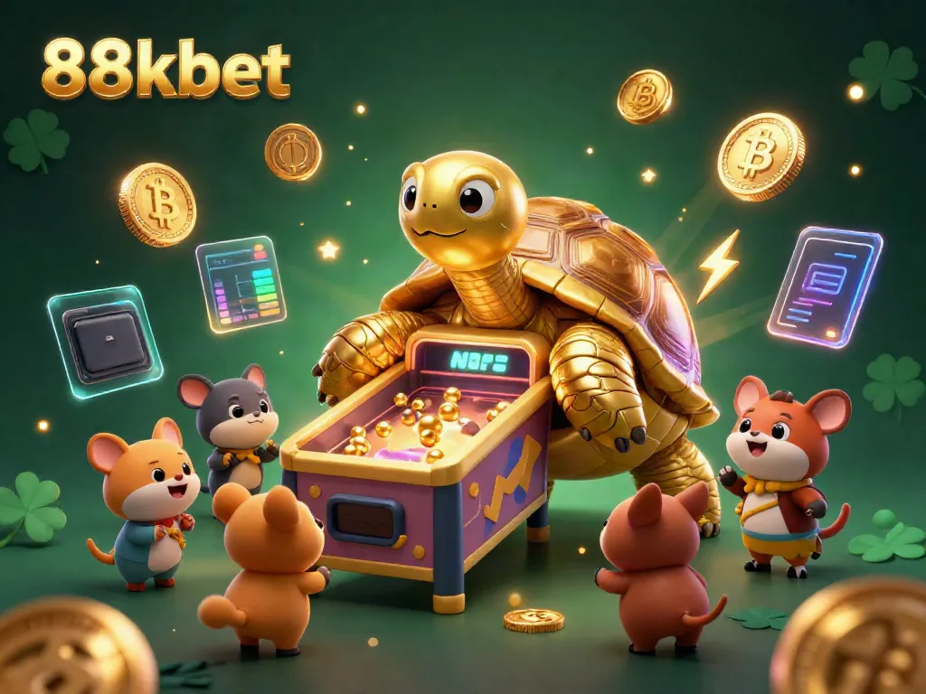Play exciting games at 88kbet with a gaming experience featuring a unique tortoise pinball machine.