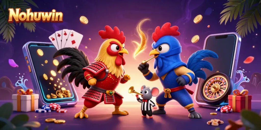 Engage in thrilling gameplay at Nohuwin with dynamic slot games and exciting gambling elements.