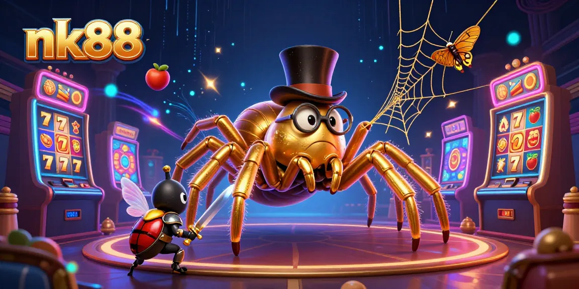 Experience thrilling moments at nk88 with a daring little knight facing challenges in a lively casino scene.